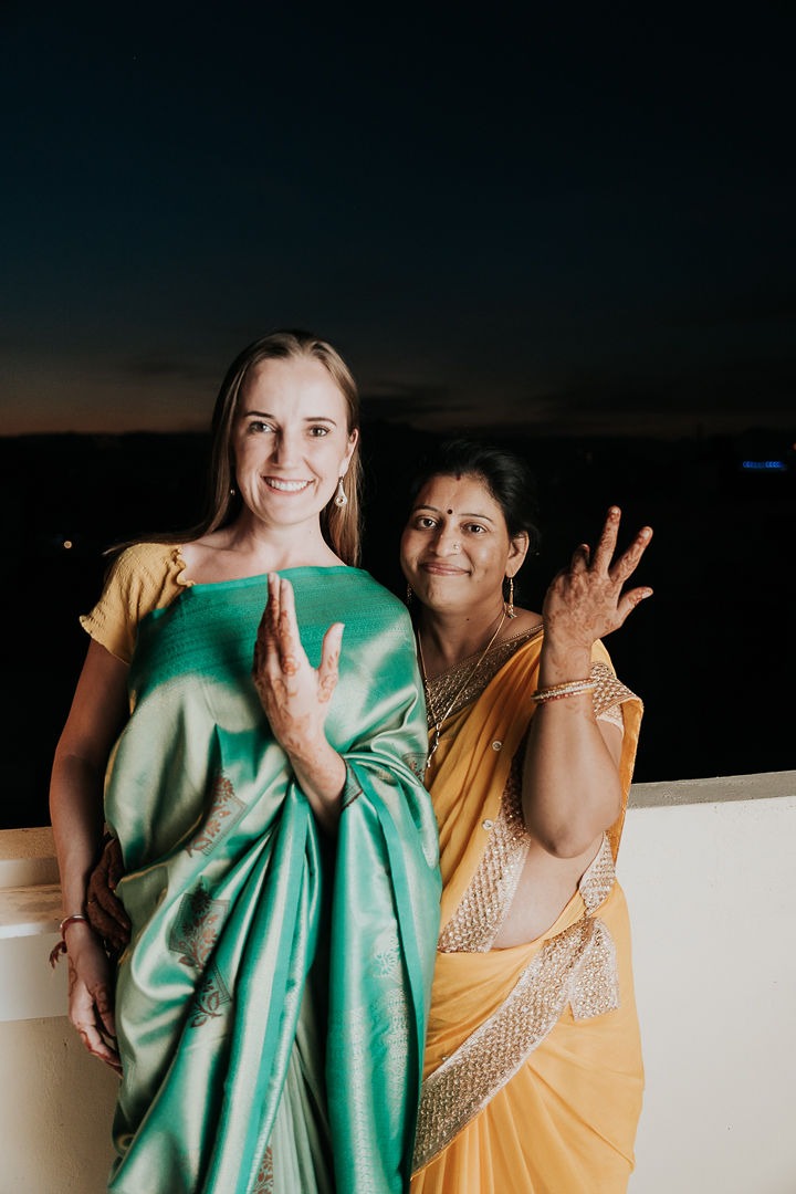 Carina, participante da Jornada Índia, em foto de depoimento